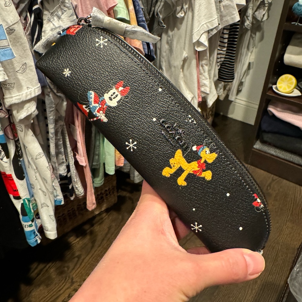 Authentic Disney x Coach pencil case, NWT.